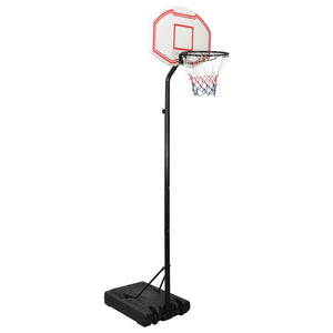 vidaXL Basketball Hoop White 282-352 cm Polyethylene