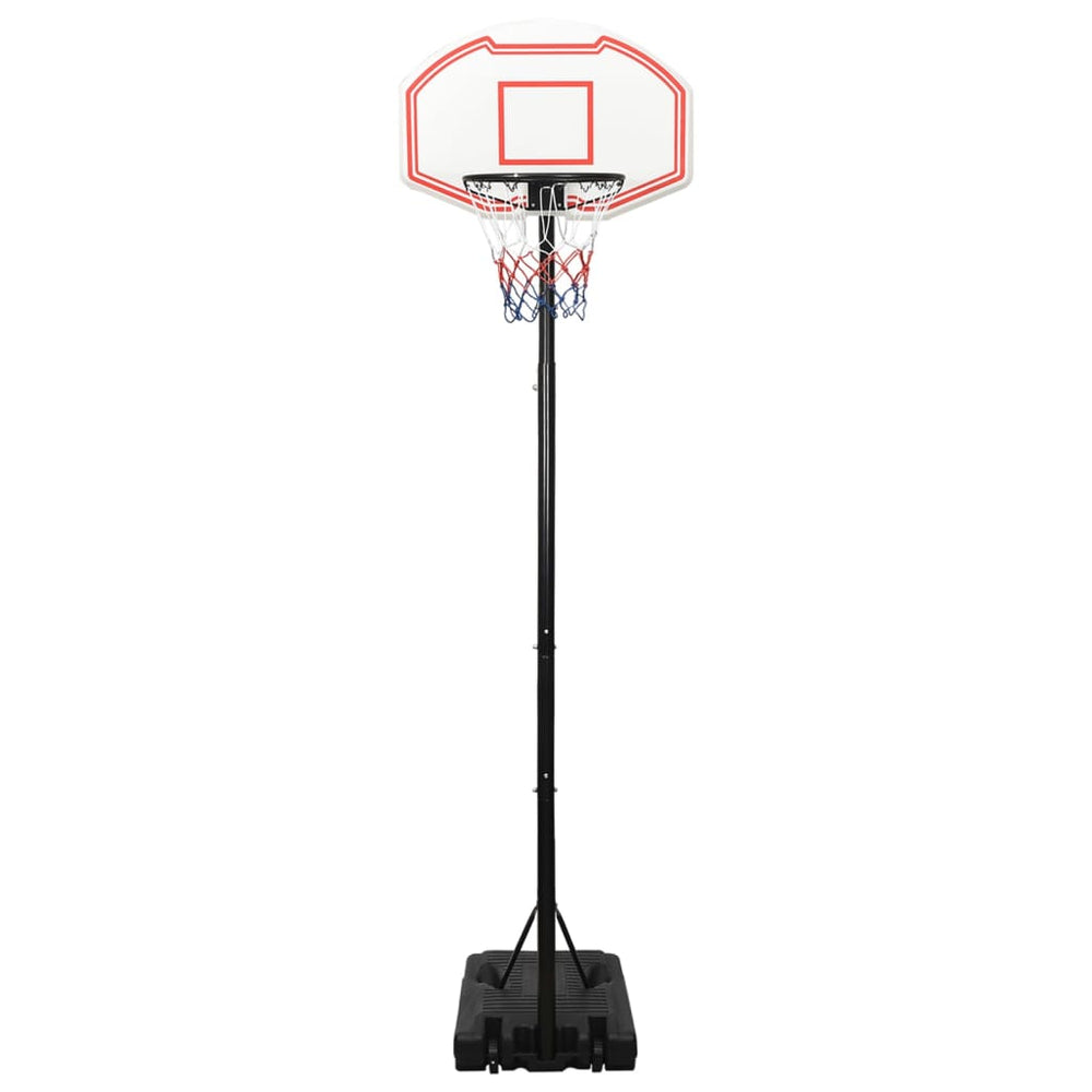 vidaXL Basketball Hoop White 282-352 cm Polyethylene