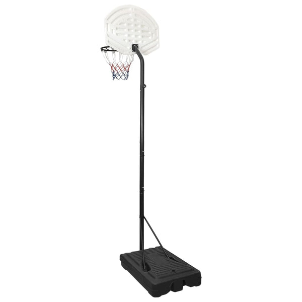 vidaXL Basketball Hoop White 282-352 cm Polyethylene