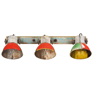 Mehrfarbige Industrie Wandleuchte mit 3 Lampen