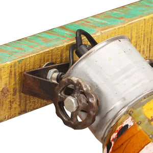 Mehrfarbige Industrie Wandleuchte mit 3 Lampen