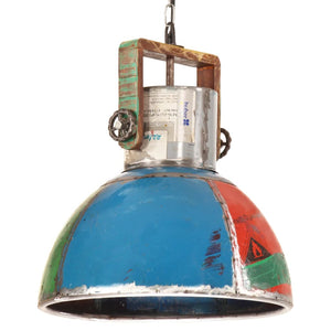 vidaXL Industrial Style Pendant Lamp 25 W Multicolored Round 40 cm E27