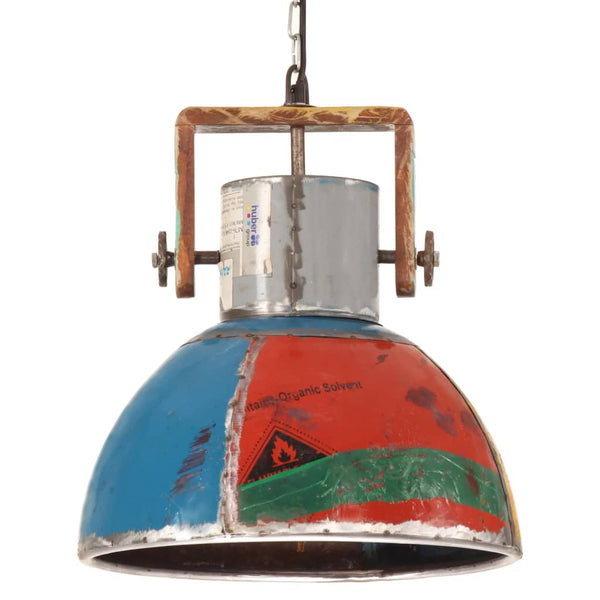 vidaXL Industrial Style Pendant Lamp 25 W Multicolored Round 40 cm E27