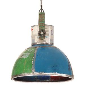 vidaXL Industrial Style Pendant Lamp 25 W Multicolored Round 40 cm E27
