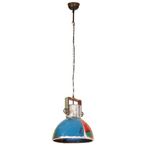 vidaXL Industrial Style Pendant Lamp 25 W Multicolored Round 40 cm E27