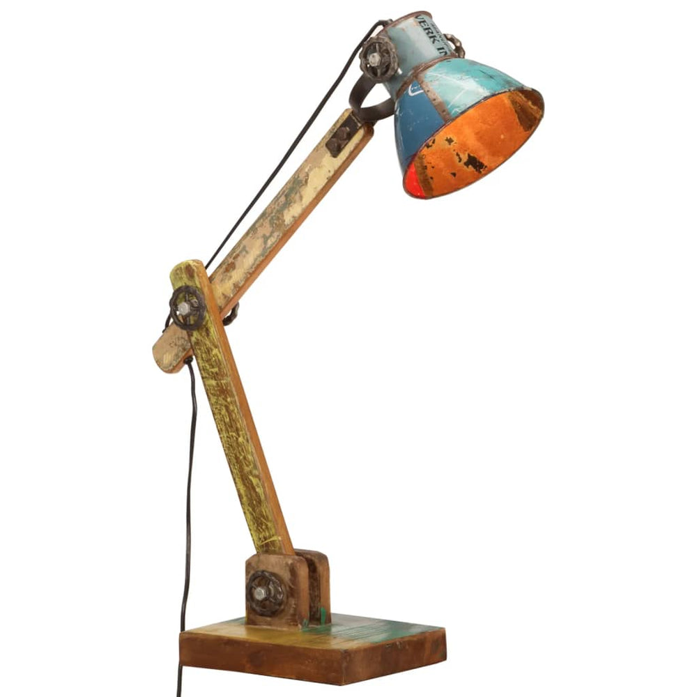 vidaXL Desk Lamp Industrial Style Multicolor Round 23x18x95cm E27