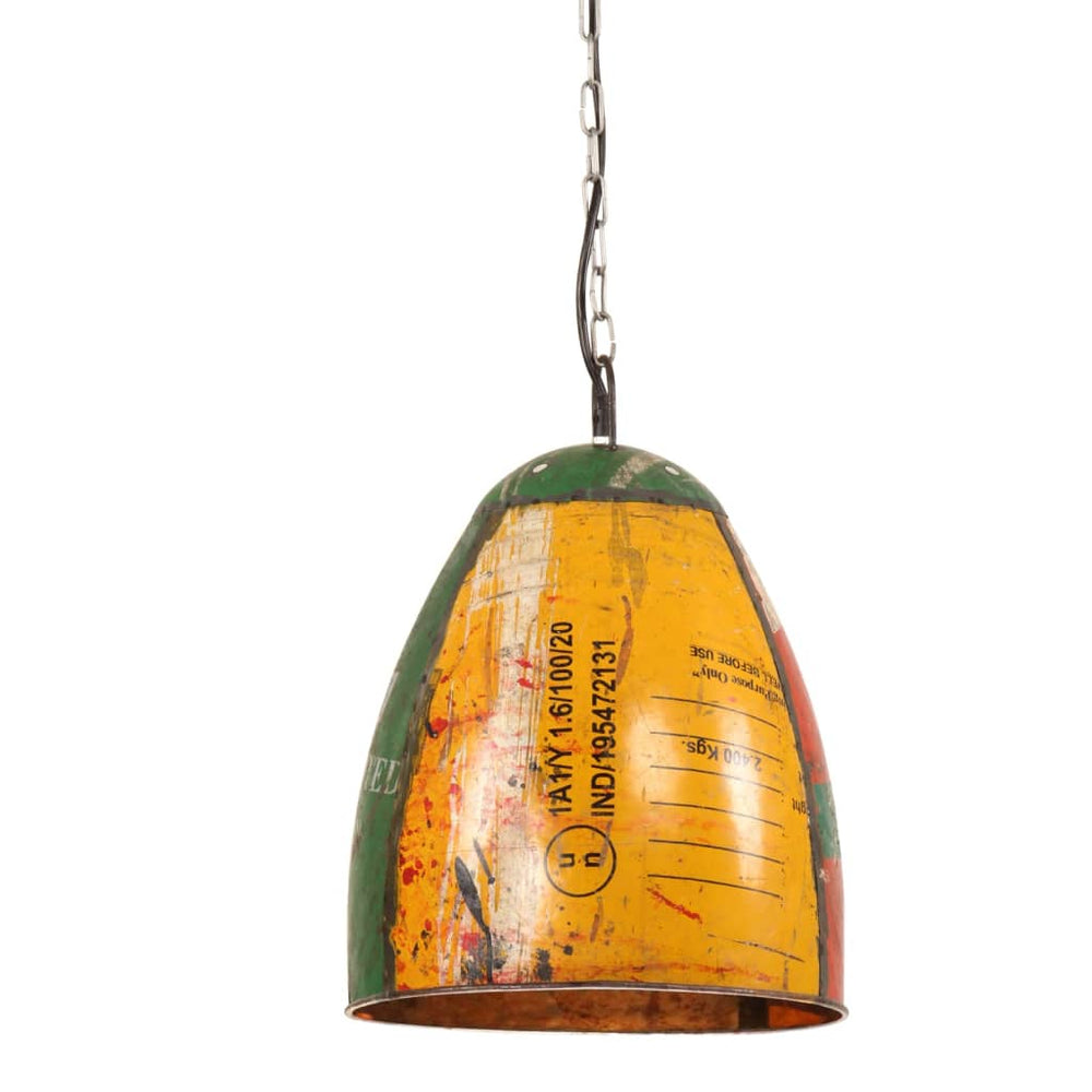 vidaXL Industrial Style Pendant Lamp 25 W Multicolored Round 32 cm E27