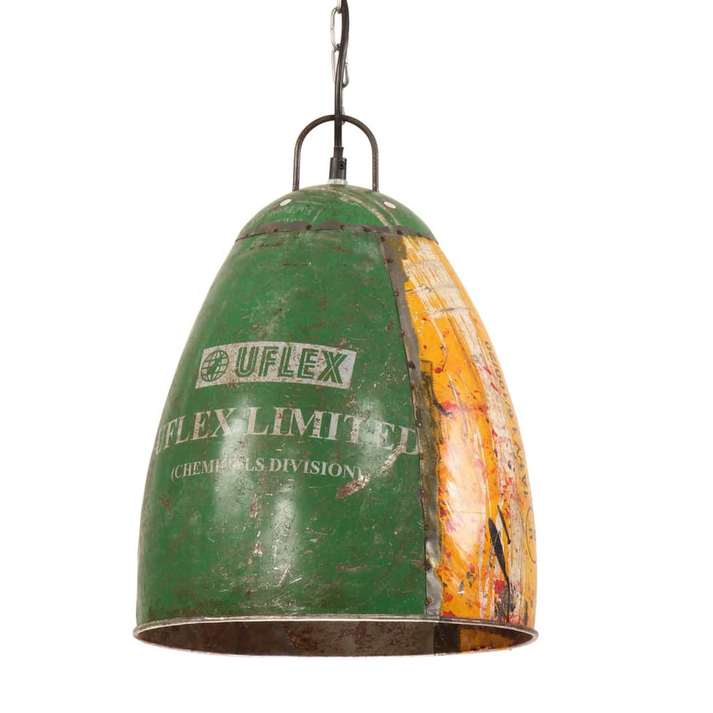 vidaXL Industrial Style Pendant Lamp 25 W Multicolored Round 32 cm E27