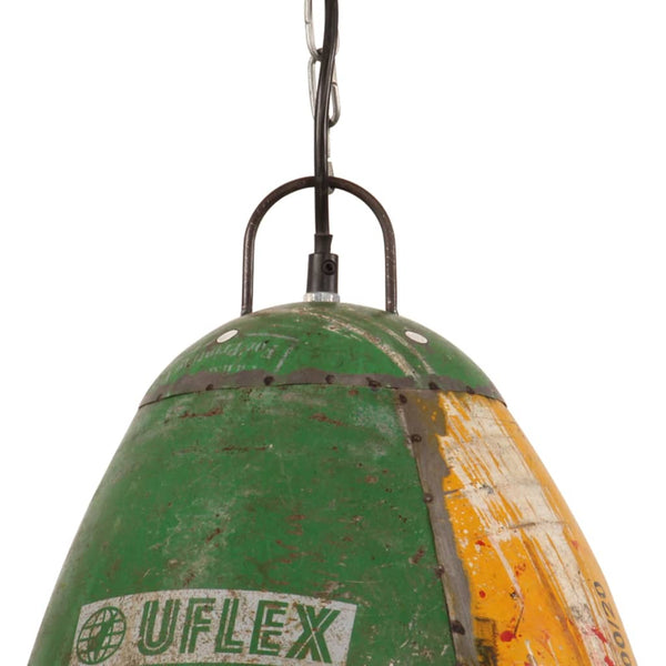 vidaXL Industrial Style Pendant Lamp 25 W Multicolored Round 32 cm E27