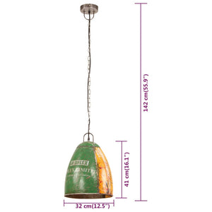 vidaXL Industrial Style Pendant Lamp 25 W Multicolored Round 32 cm E27
