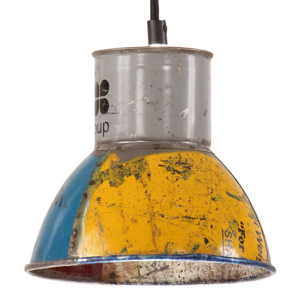 vidaXL Industrial-Style Hanging Lamp 25 W Multicolor Round 17 cm E27