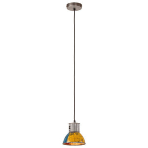 vidaXL Industrial-Style Hanging Lamp 25 W Multicolor Round 17 cm E27