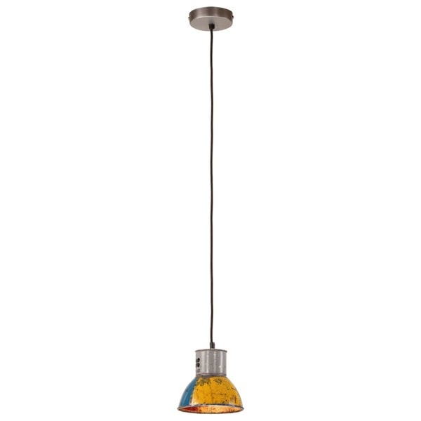 vidaXL Industrial-Style Hanging Lamp 25 W Multicolor Round 17 cm E27