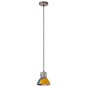 vidaXL Industrial-Style Hanging Lamp 25 W Multicolor Round 17 cm E27