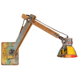 vidaXL Industrial Style Wall Lamp Multicolour Round E27