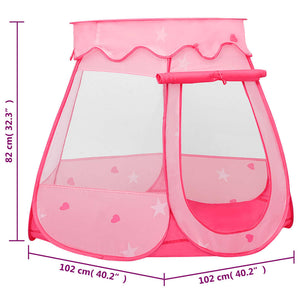 Rosa Kinder Spielzelt 102x102x82 cm