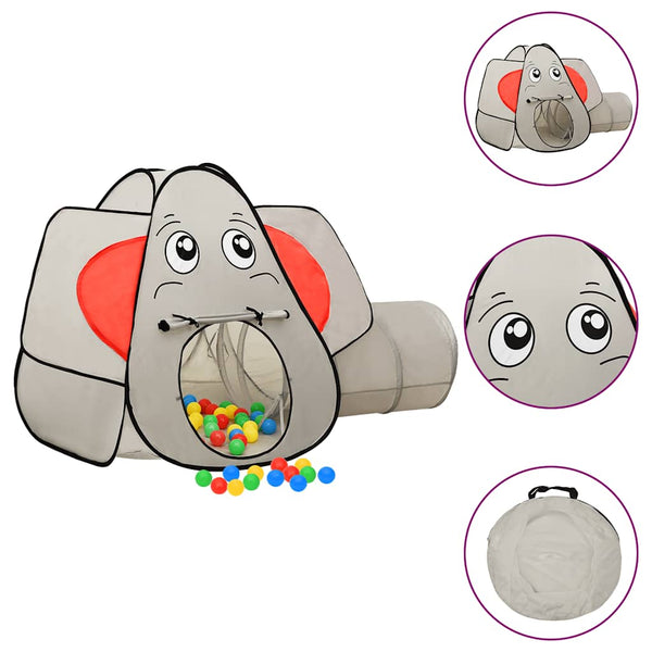 Elefant Spielzelt Grau 174x86x101 cm