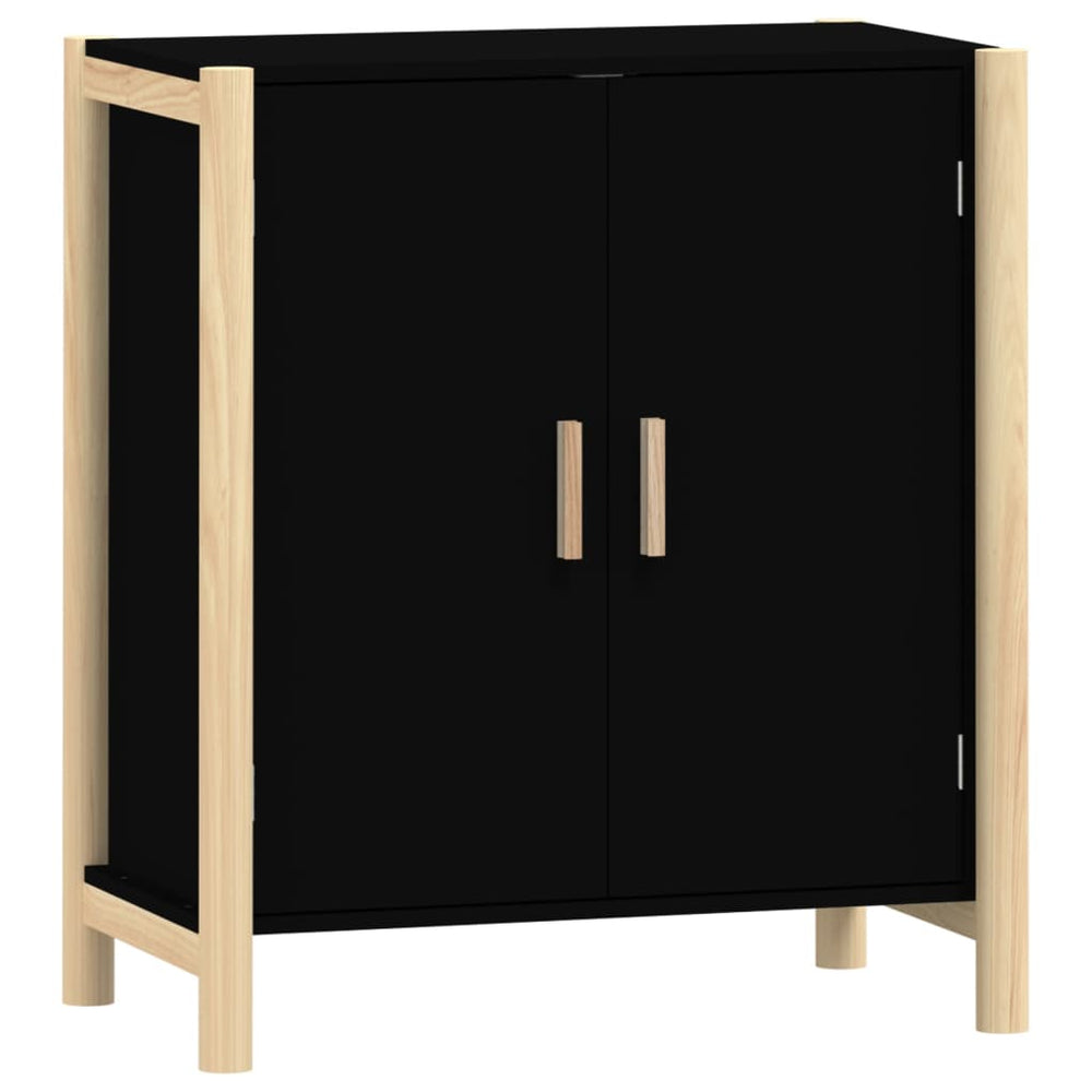 Schwarzes Sideboard 62x38x70 cm