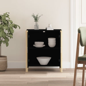 Schwarzes Sideboard 62x38x70 cm