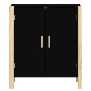 Schwarzes Sideboard 62x38x70 cm