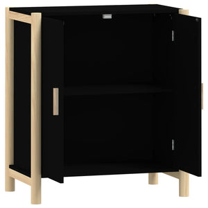 Schwarzes Sideboard 62x38x70 cm