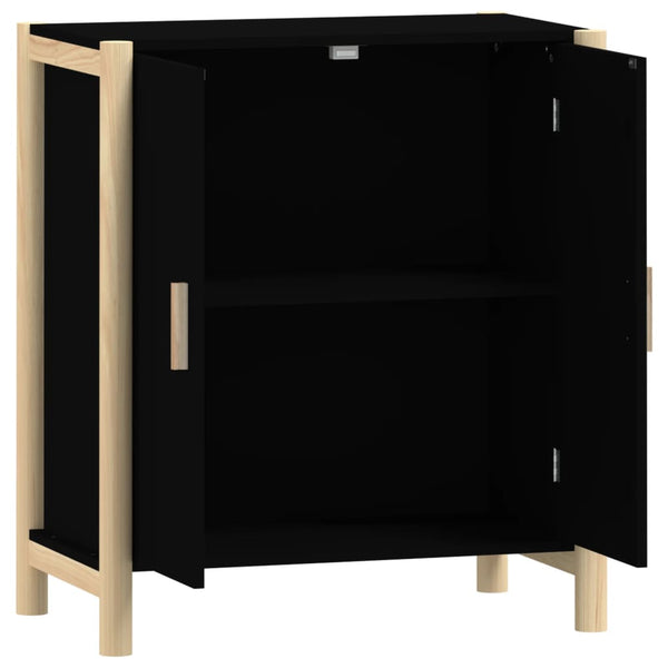 Schwarzes Sideboard 62x38x70 cm