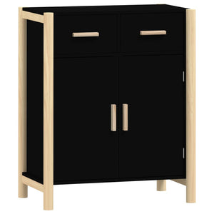 Schwarzes Sideboard 62x38x75 cm