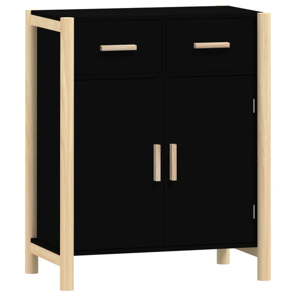 Schwarzes Sideboard 62x38x75 cm