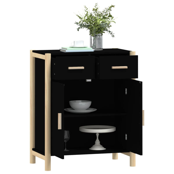 Schwarzes Sideboard 62x38x75 cm
