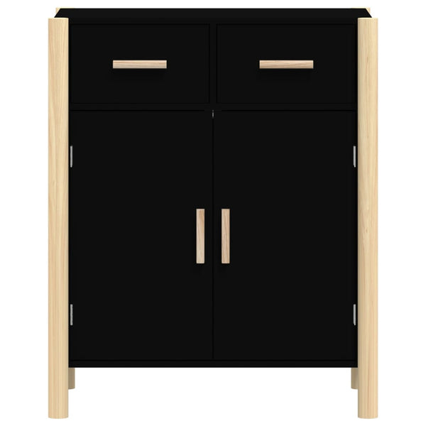 Schwarzes Sideboard 62x38x75 cm