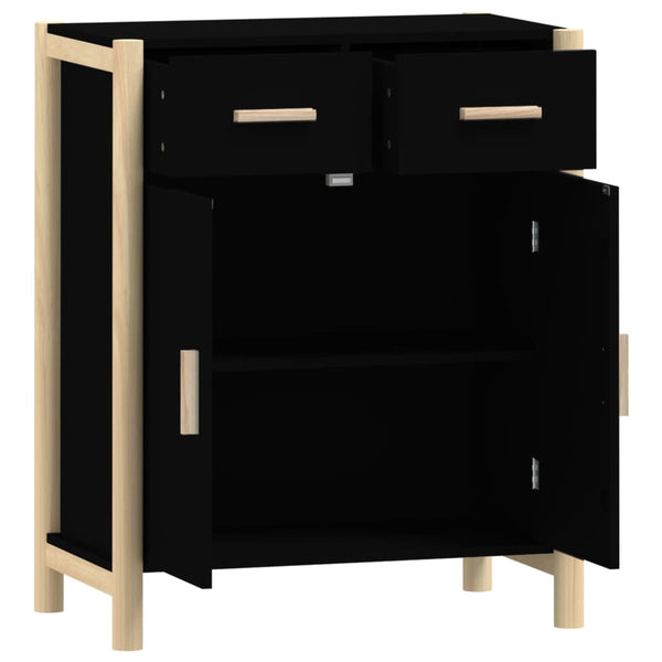 Schwarzes Sideboard 62x38x75 cm