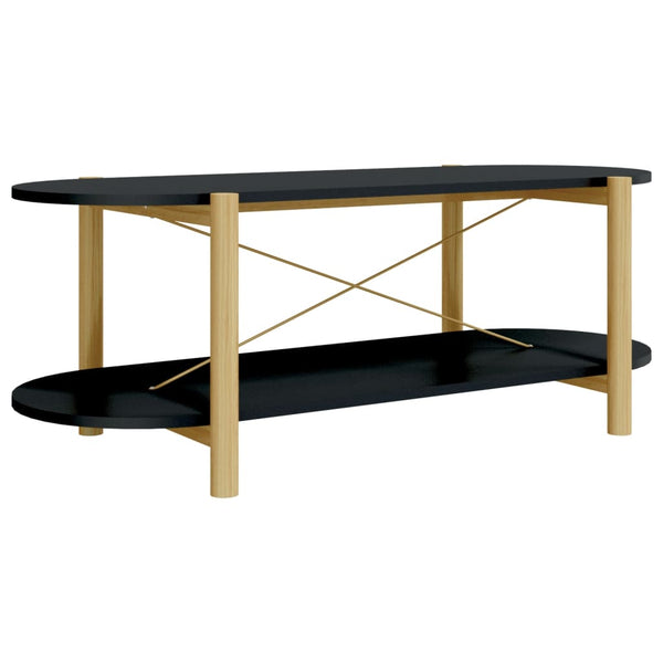 Schwarzer Couchtisch 110 cm