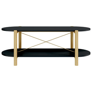 Schwarzer Couchtisch 110 cm
