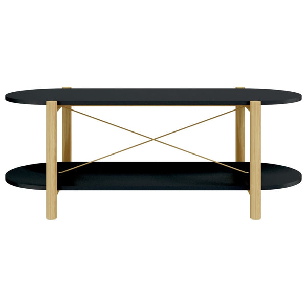 Schwarzer Couchtisch 110 cm