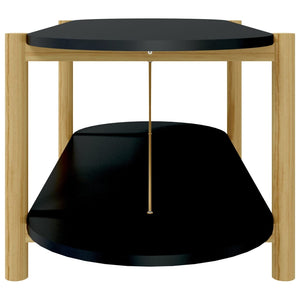 Schwarzer Couchtisch 110 cm