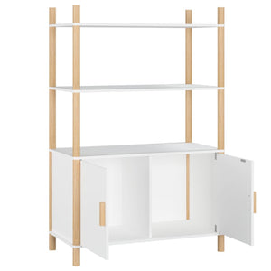 Highboard Weiß 80x40x121cm