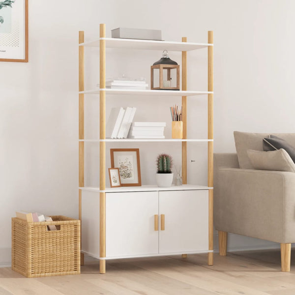 Highboard Weiß 80x40x153 cm