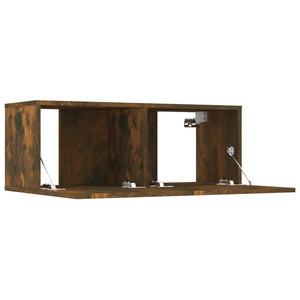 vidaXL TV Cabinets 4 pcs. Smoked Oak 80x30x30 cm Engineered Wood