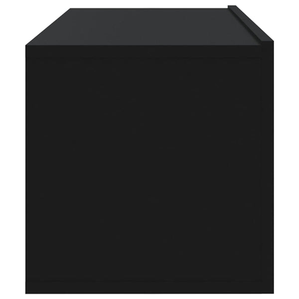 vidaXL TV Wall Cabinets 4 pcs. Black 100x30x30 cm