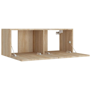 vidaXL 4-Piece TV Cabinet Set Sonoma Oak Engineered Wood