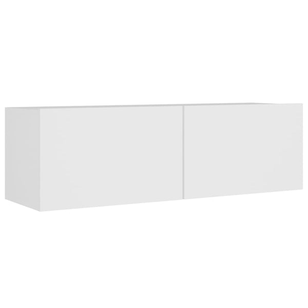 vidaXL 4-Piece TV Cabinet Set White Engineered Wood