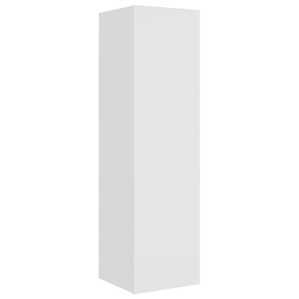 vidaXL 4-Piece TV Cabinet Set White Engineered Wood