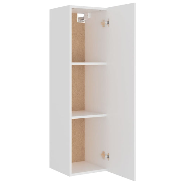 vidaXL 4-Piece TV Cabinet Set White Engineered Wood