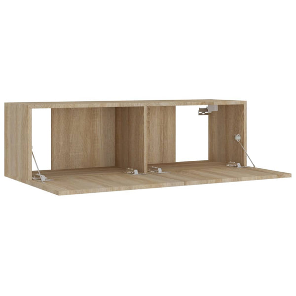 vidaXL 8-Piece TV Cabinet Set Sonoma Oak Engineered Wood