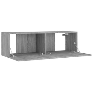 vidaXL 8-Piece TV Cabinet Set Grey Sonoma Engineered Wood