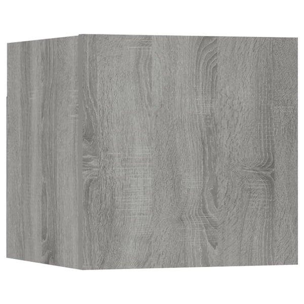 vidaXL 8-Piece TV Cabinet Set Grey Sonoma Engineered Wood