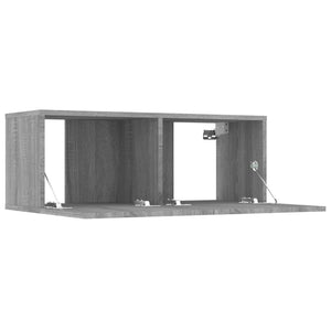 vidaXL 8-Piece TV Cabinet Set Grey Sonoma Engineered Wood
