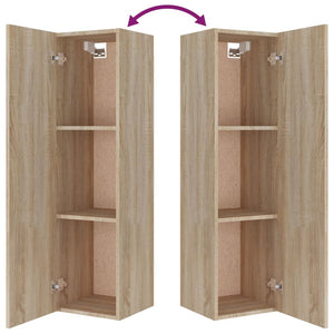 vidaXL 8-Piece TV Cabinet Set Sonoma Oak Engineered Wood
