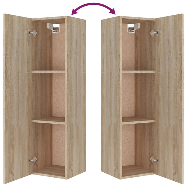 vidaXL 8-Piece TV Cabinet Set Sonoma Oak Engineered Wood
