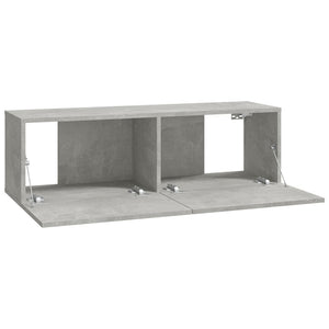 vidaXL 6-Piece TV Cabinet Set Concrete Grey Engineered Wood